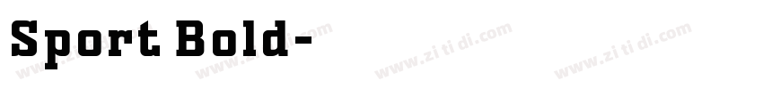Sport Bold字体转换 Sport Bold字体转换